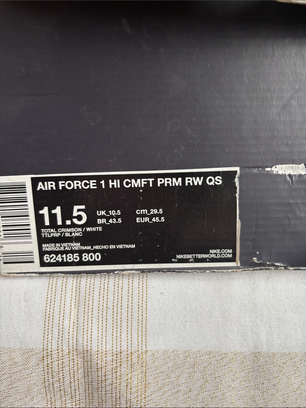 AIR FORCE 1 NY KNICKS COLOR ORANGE AND BLUE, SIZE 11.5 - Picture 6 of 12